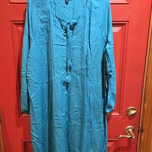 Roaman's Teal Dress